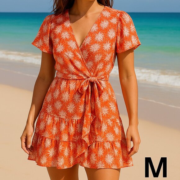 MICHAEL KORS DRESS, SIZE M, ORANGE COLOR - Picture 1 of 3